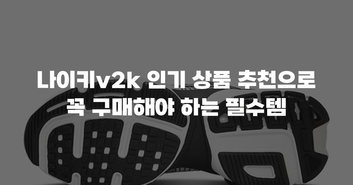 나이키v2k 인기 상품 추천으로 꼭 구매해야 하는 필수템
